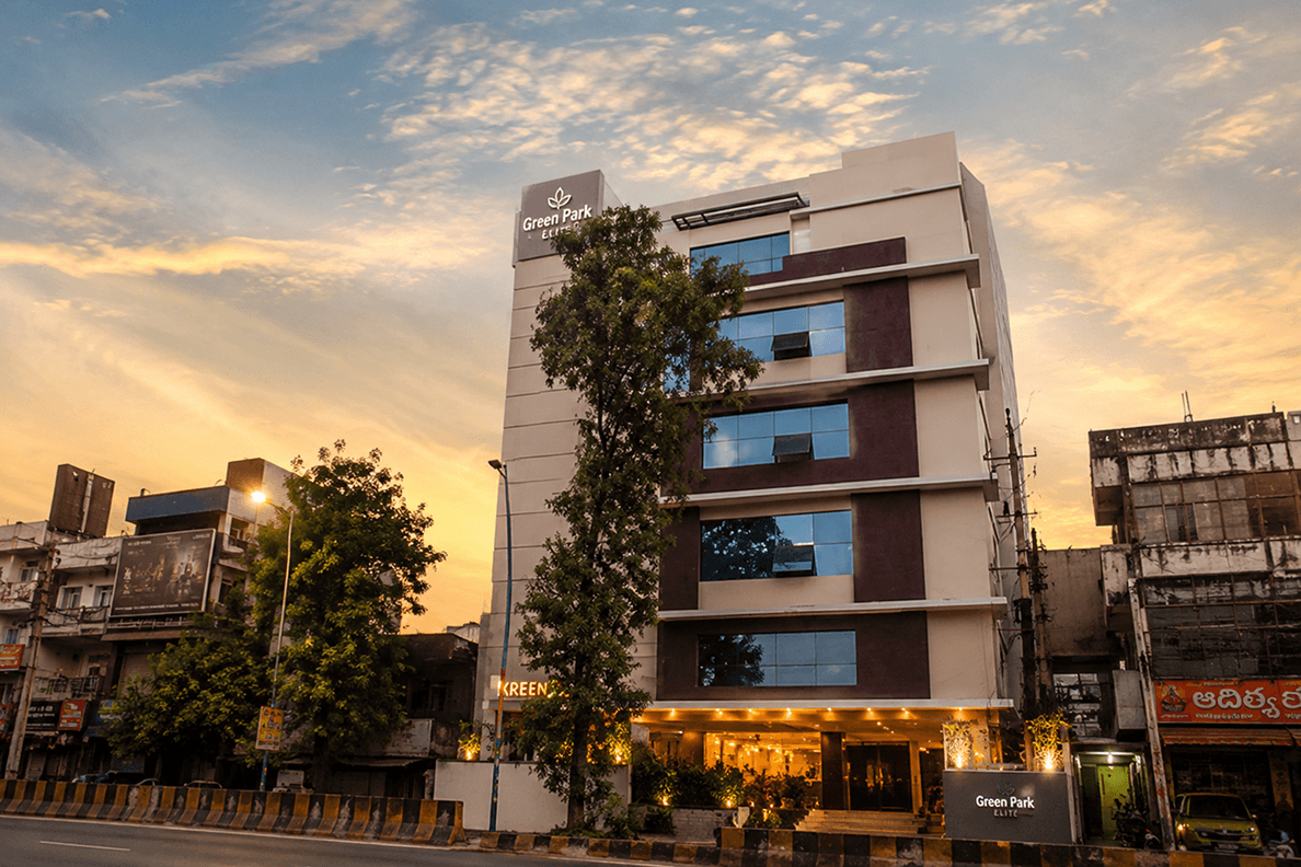 The Green Park Elite building on Auditorium Road, Kakinada